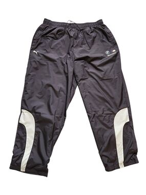 PUMA X BMW MOTORSPORT MEN PANTS JOGGER GRAY WHITE SIZE XL EXCELLENT CONDITION